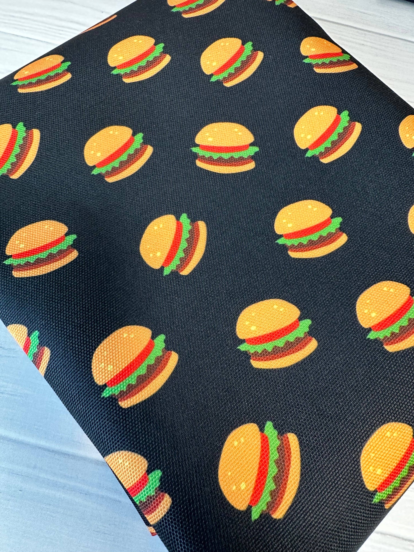 Wonderground Fabrics and Crafts - Black Burgers Waterproof Canvas by the yard