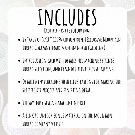 The Mountain Thread Company Coiled Rope Basket Kit Round Organizer # 1ROKIT15