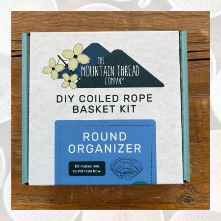 The Mountain Thread Company Coiled Rope Basket Kit Round Organizer # 1ROKIT15