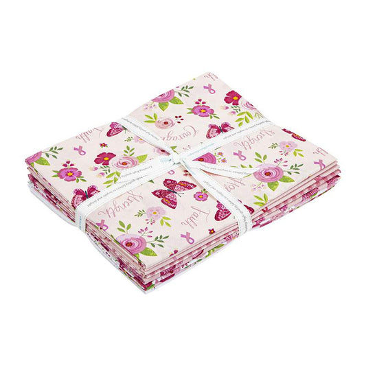 Riley Blake Strength in Pink 1-Yard Bundle Blush 8 yards