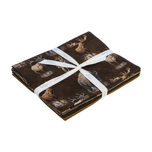 Riley Blake Big Game 1-Yard Bundle Brown total of 5 yards (hunters)