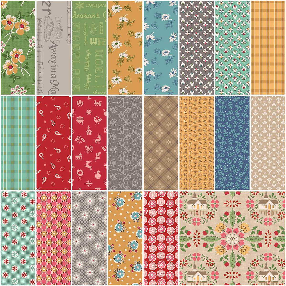 Lori Holt Home Town Holiday 1-Yard Bundle Basil