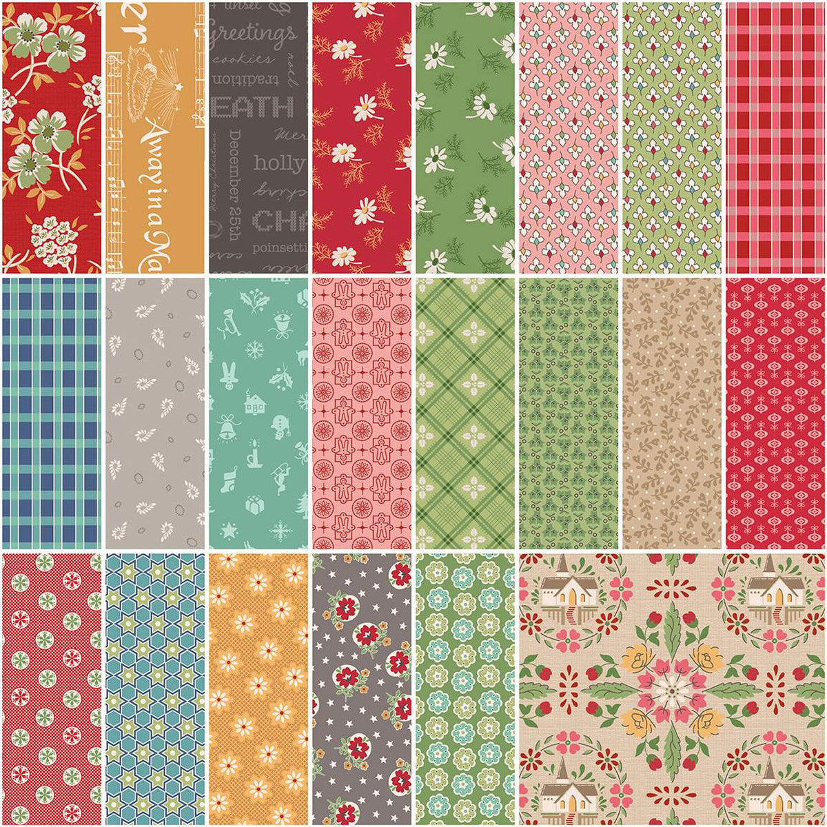 Lori Holt Home Town Holiday 1-Yard Bundle Schoolhouse