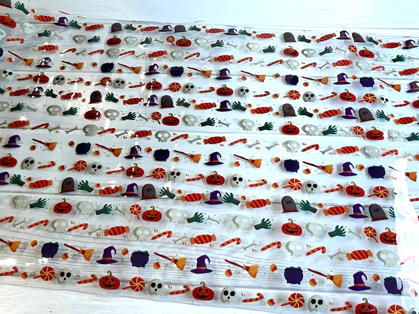Wonderground Fabrics and Crafts - Graveyard Candy Clear TPU Vinyl
