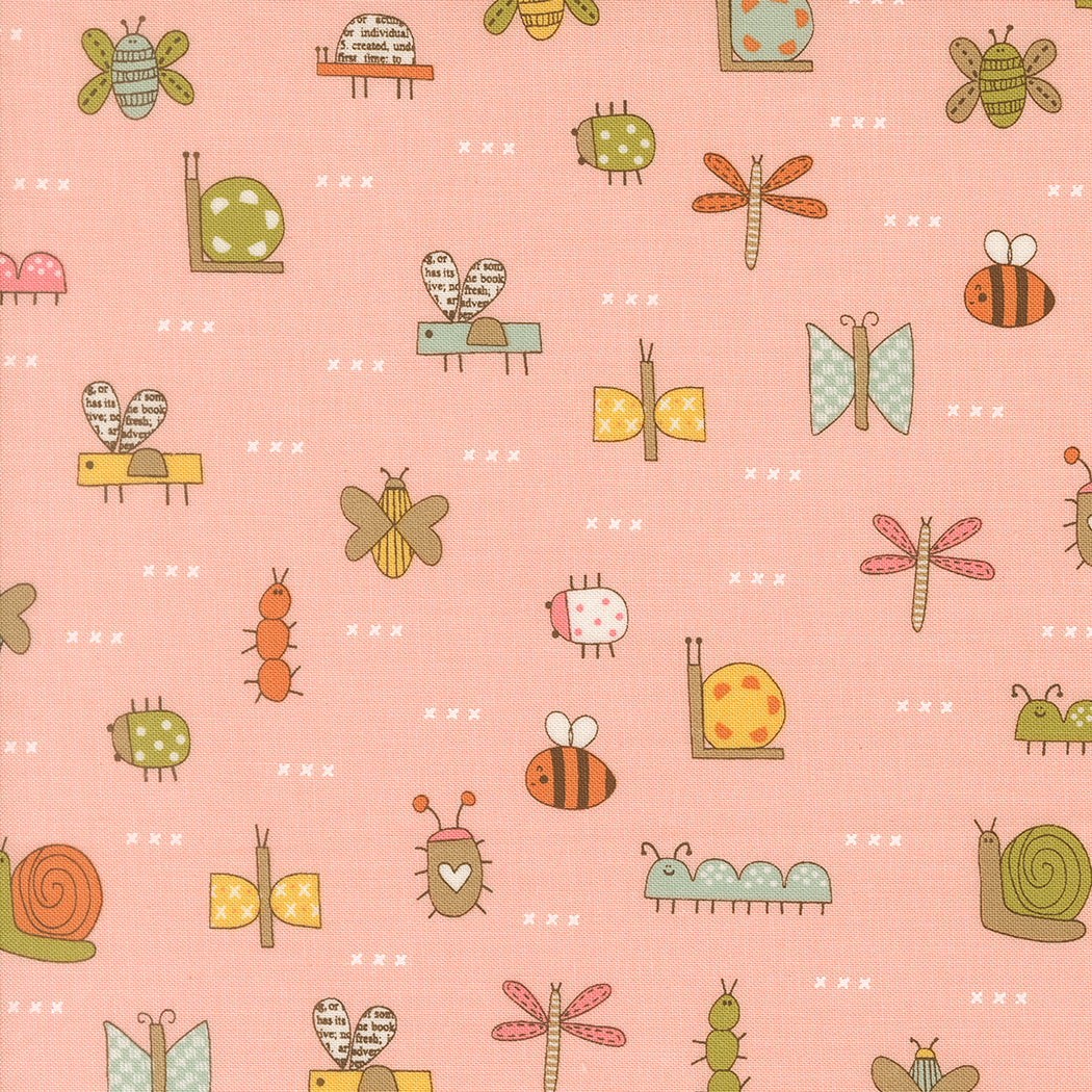 Sweetwater Bug Collector Blush 55731 14 Moda by the half yard