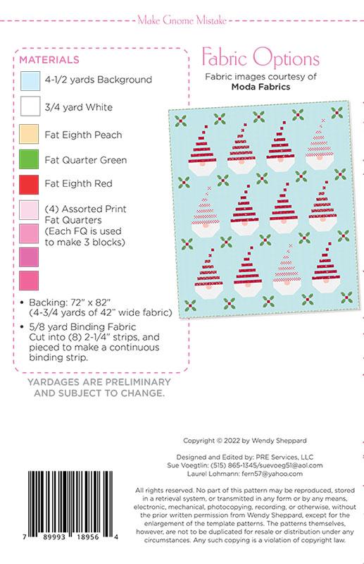 Make Gnome Mistake G WS 56 Wendy Sheppard#1 Moda