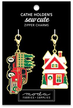 Truck & House Zipper Pull 2ct CH128 Moda #1