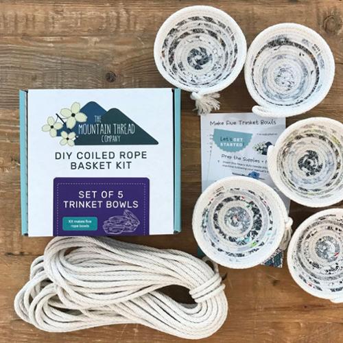 THE MOUNTAIN THREAD COMPANY Coiled Rope Kit 5 Trinket Bowls 1SOFTBKIT15