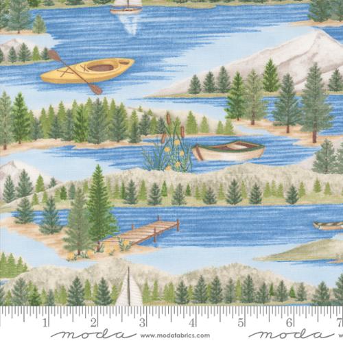 Lakeside Paddle pattern and on lake time fabric kit by Deb Strain