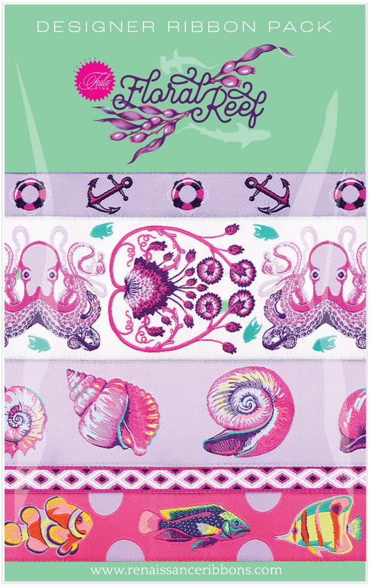 Floral Reef - Tula Pink - Ultraviolet - Designer Pack