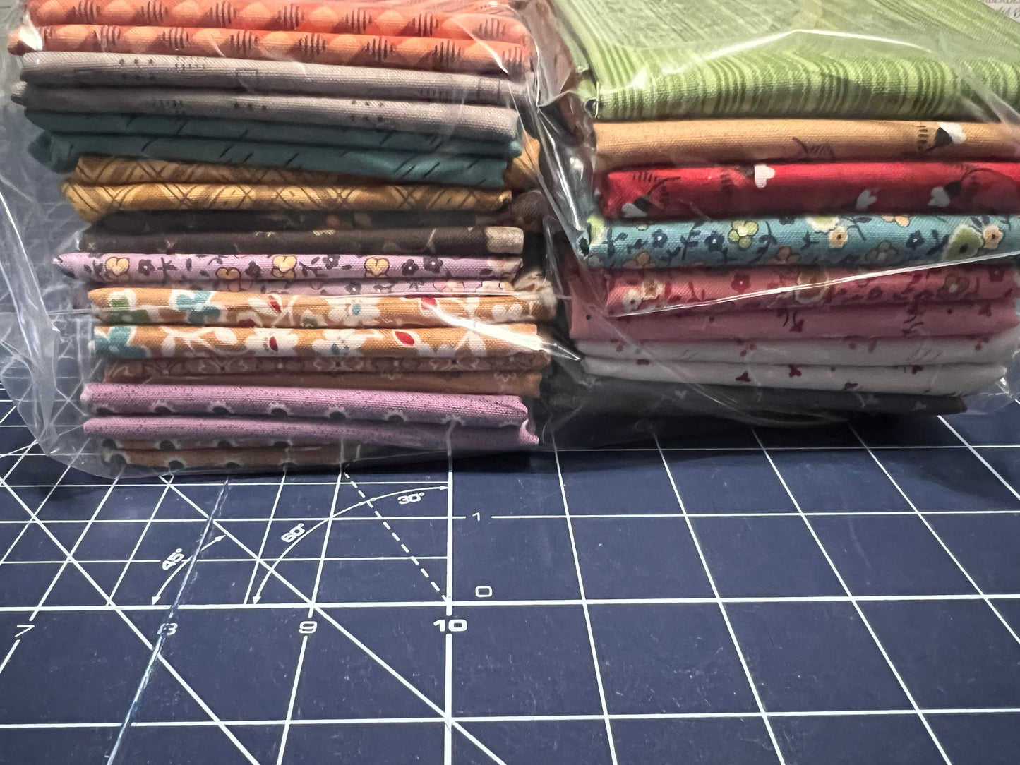 Lori Holt Autumn Fat Quarter Bundle. 42 Pieces for a total of 10.5 yards.