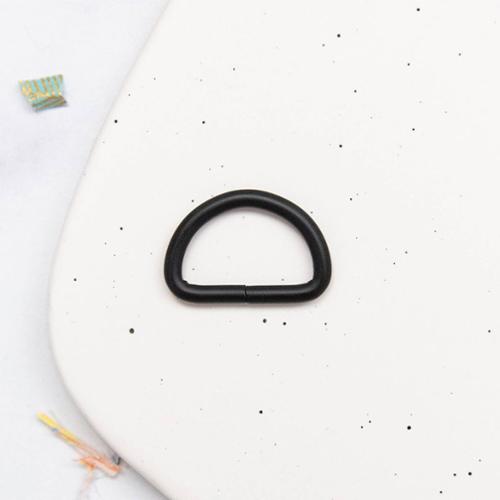1" D Ring 1ct Matte Black Stitch Supply