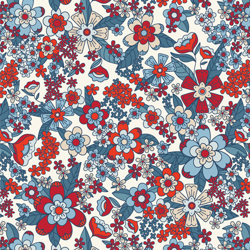 Bloomin Americana Stay Groovy Brave by the yard