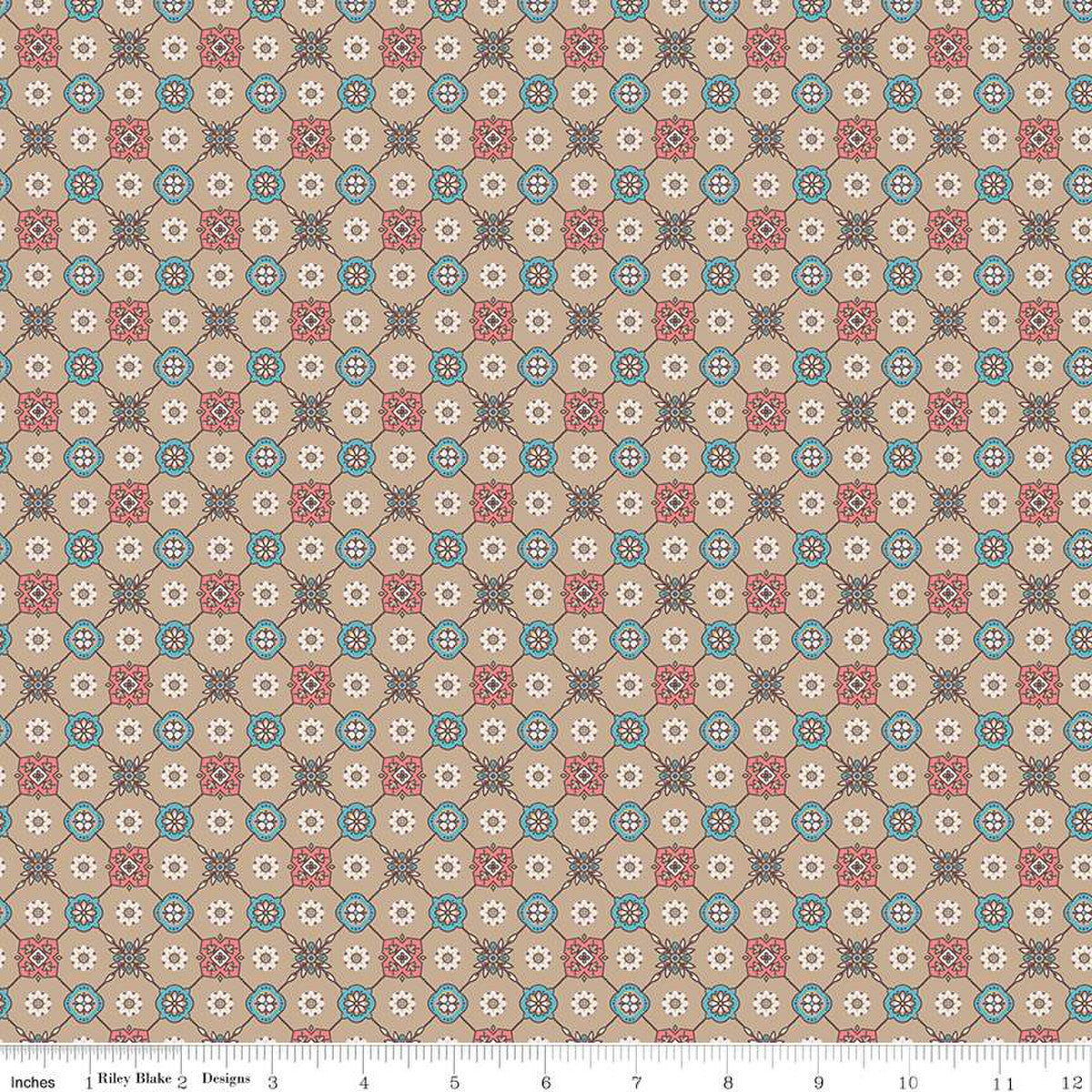 Lori Holt Mercantile Heirloom Tea Dye By the yard