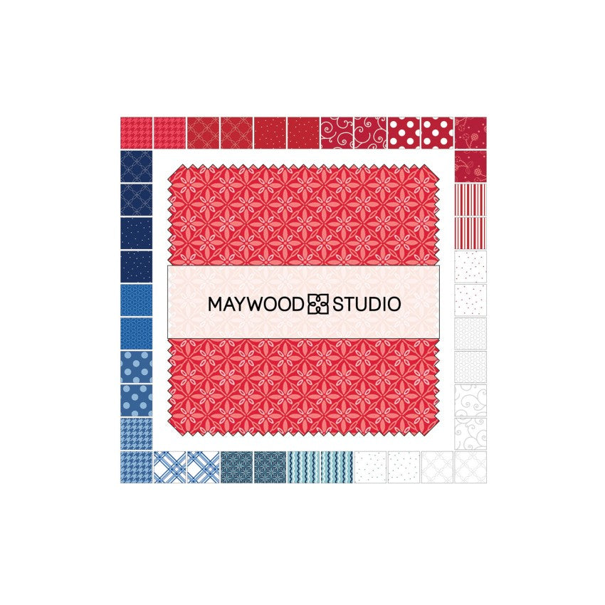 Kimberbell 10in Squares Kim's Picks Star Spangled, 42pcs/bundle