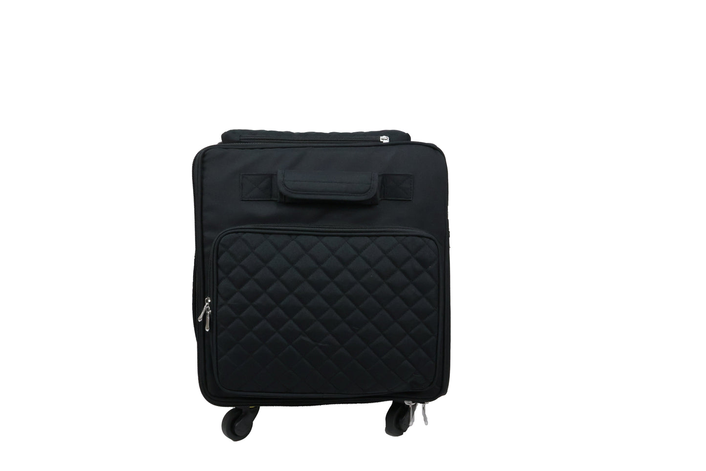 Everything Mary Jumbo 5 Wheel Collapsible Rolling Sewing Machine Storage Case, Black