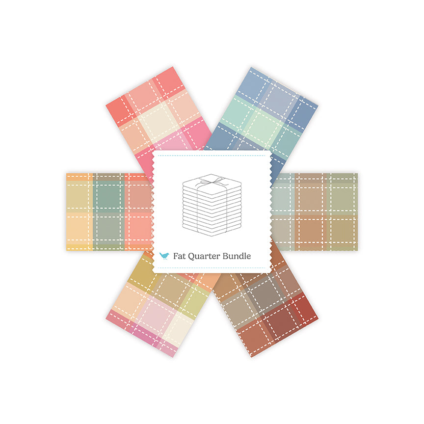 (Pre-Order) Woven Plaid Fat Quarter Bundle D, 6 Pcs. Oct 2026