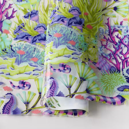 Tula Pink Floral Reef Collection: Reef What You Sew Vinyl 1/2 Yard Cut # HCVTPRE(May 26)