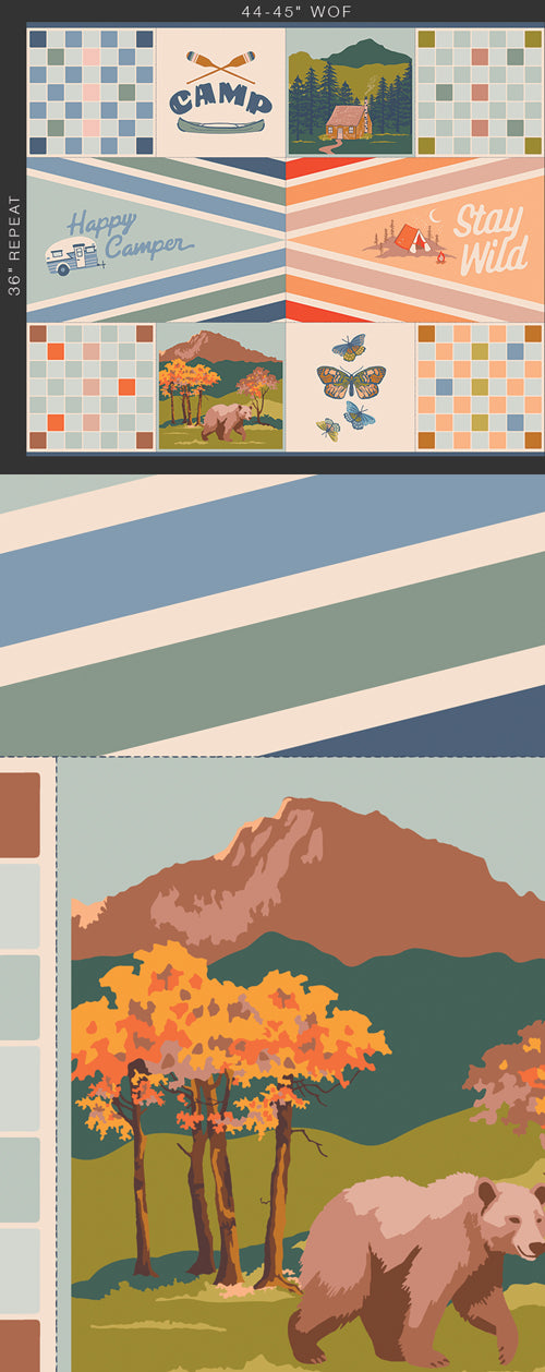 Happy Camper Stay Wild panel