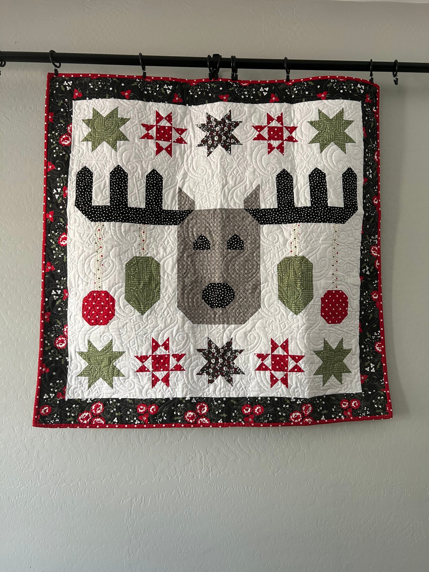 Homemade Moose Quilt