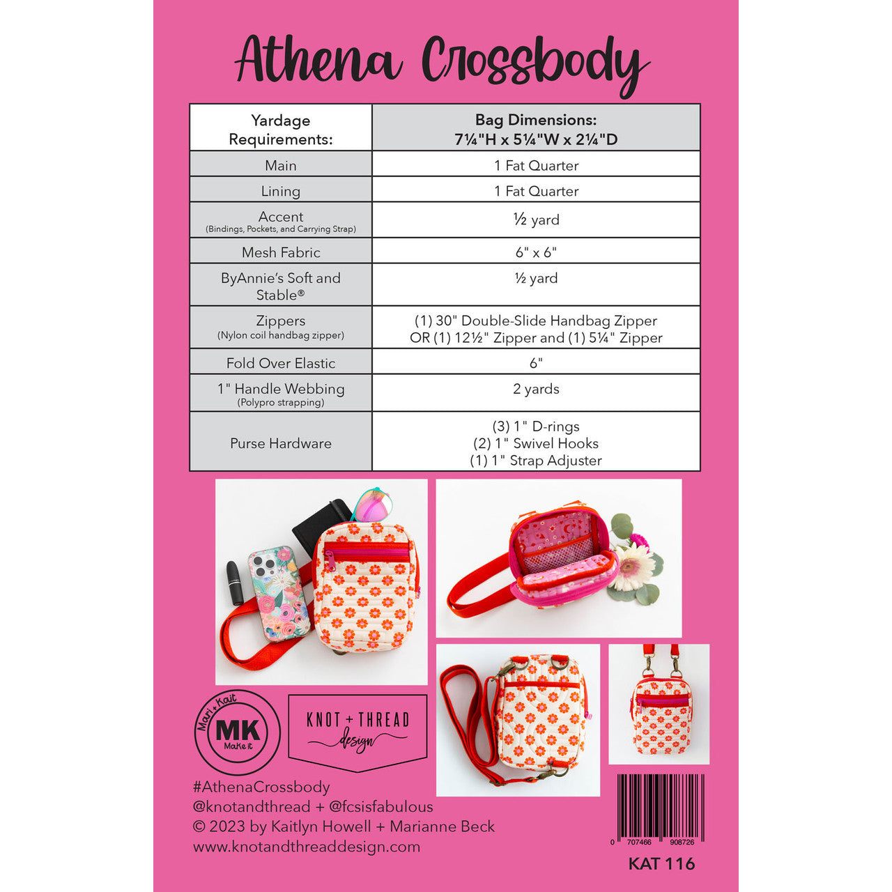 Knot and thread Athena Crossbody KAT116