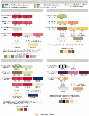 Kimberbell Cuties Volume 2 July - December # KD5121