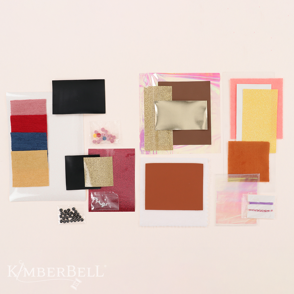 Kimberbell KID5130 Mini Quilts, Vol. 1: January - June bundle with embellishments