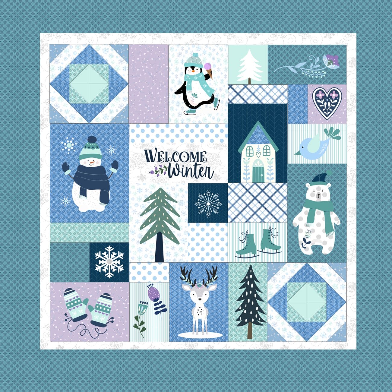 Fabric Kit For Kimberbell Enchanted Winter KIT-MASENWI