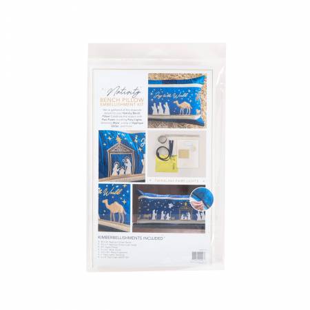 Kimberbell Nativity Bench Pillow Embellishment Kit # KDKB1279