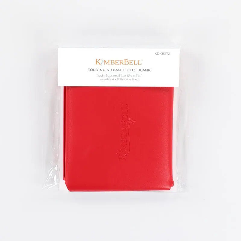Kimberbell Folding Storage Tote Blank Red