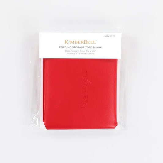 Kimberbell Folding Storage Tote Blank Red