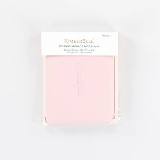 Kimberbell Folding Storage Tote Blank Blush
