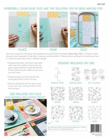 Kimberbell Clear Blue Tiles Essentials Set # KDTL105