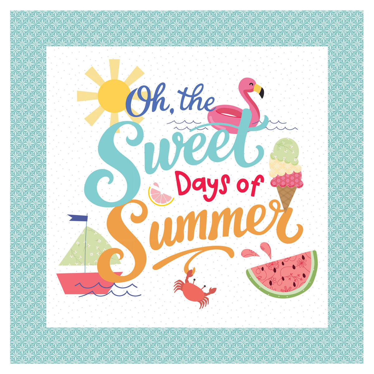 Pre-Order Kimberbell Sweet Days of Summer Pillow Set-designs, fabric kit and embellishments March 2027