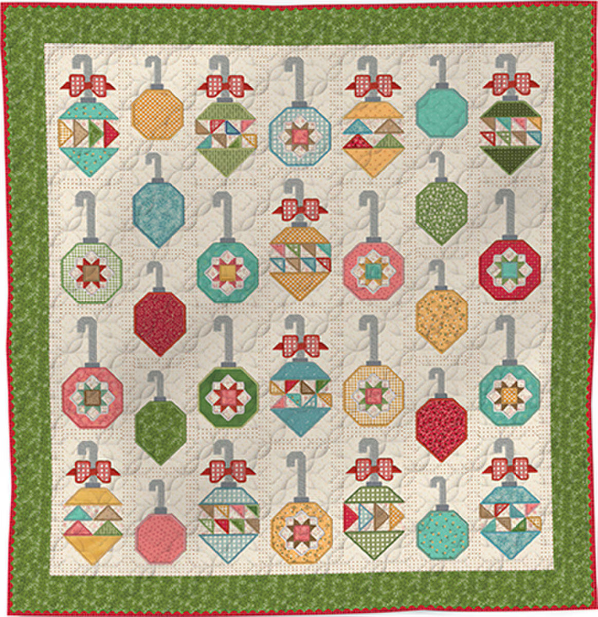 Pre-Oder Machine Embroidery Decorating the Tree Fabric Only Quilt Kit