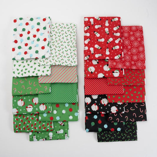 Holiday Christmas Fat Quarter  20 skus 20740AB Moda Precuts#1