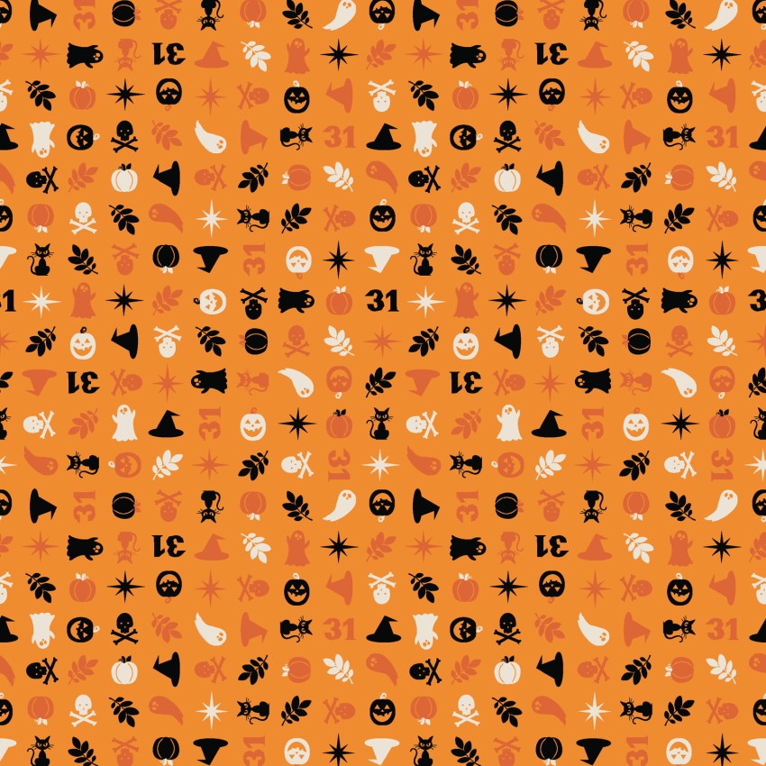 Pumpkins and Potions Designer: Kimberbell Halloween Charms orange MAS10573-O Fabric by the yard