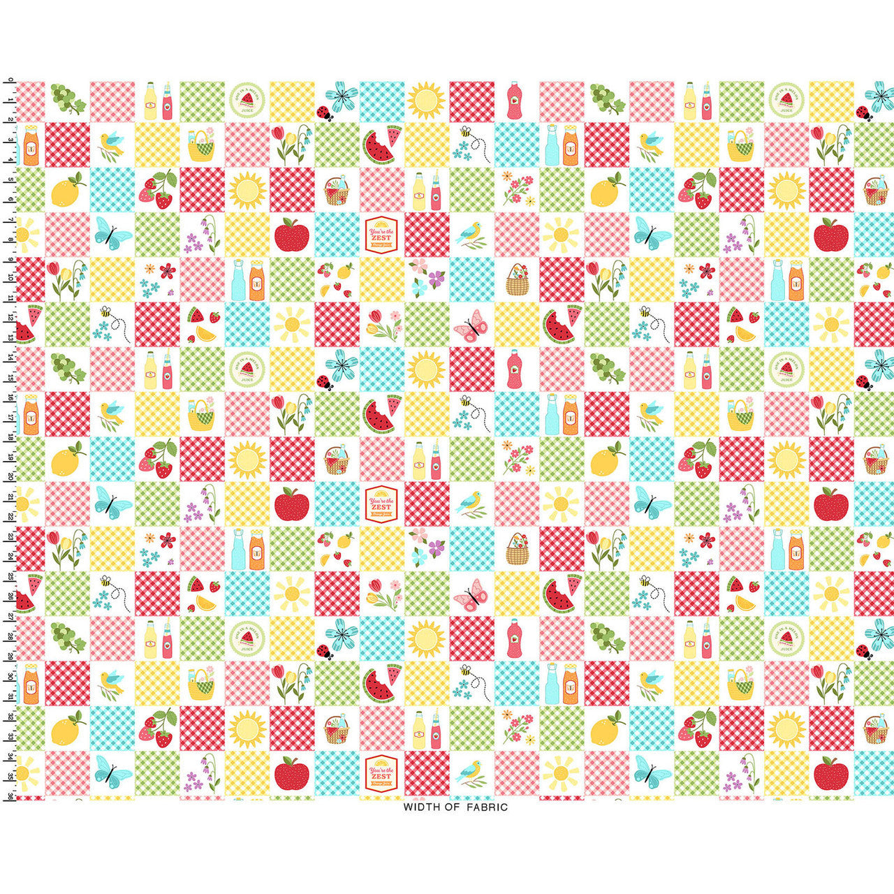 Sippin' On Sunshine Picnic Quilt - Multi by the yard