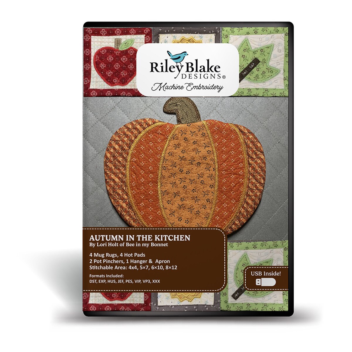 Lori Holt Autumn in the Kitchen Embroidery USB