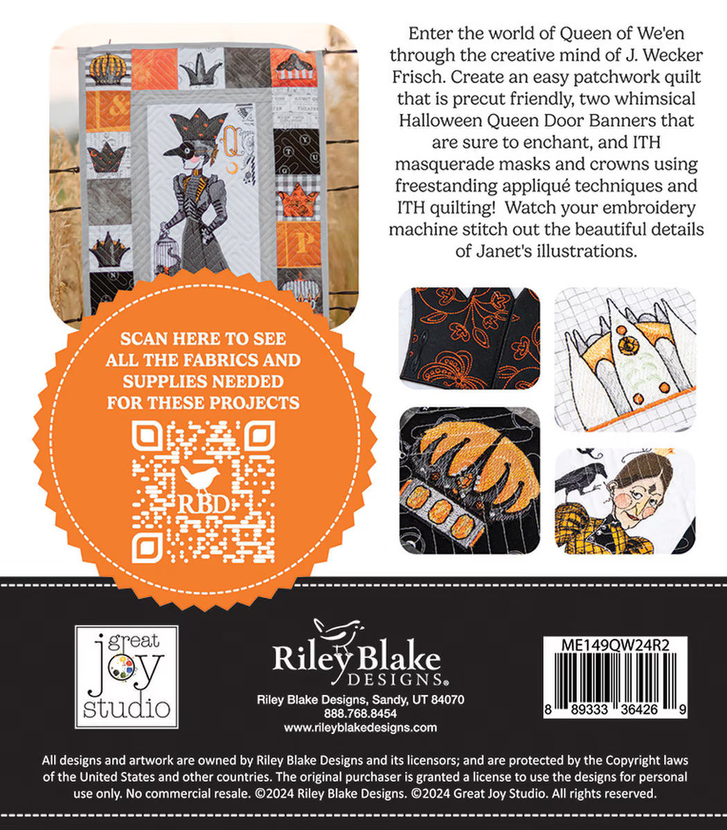 Machine Embroidery Queen of We'en Projects