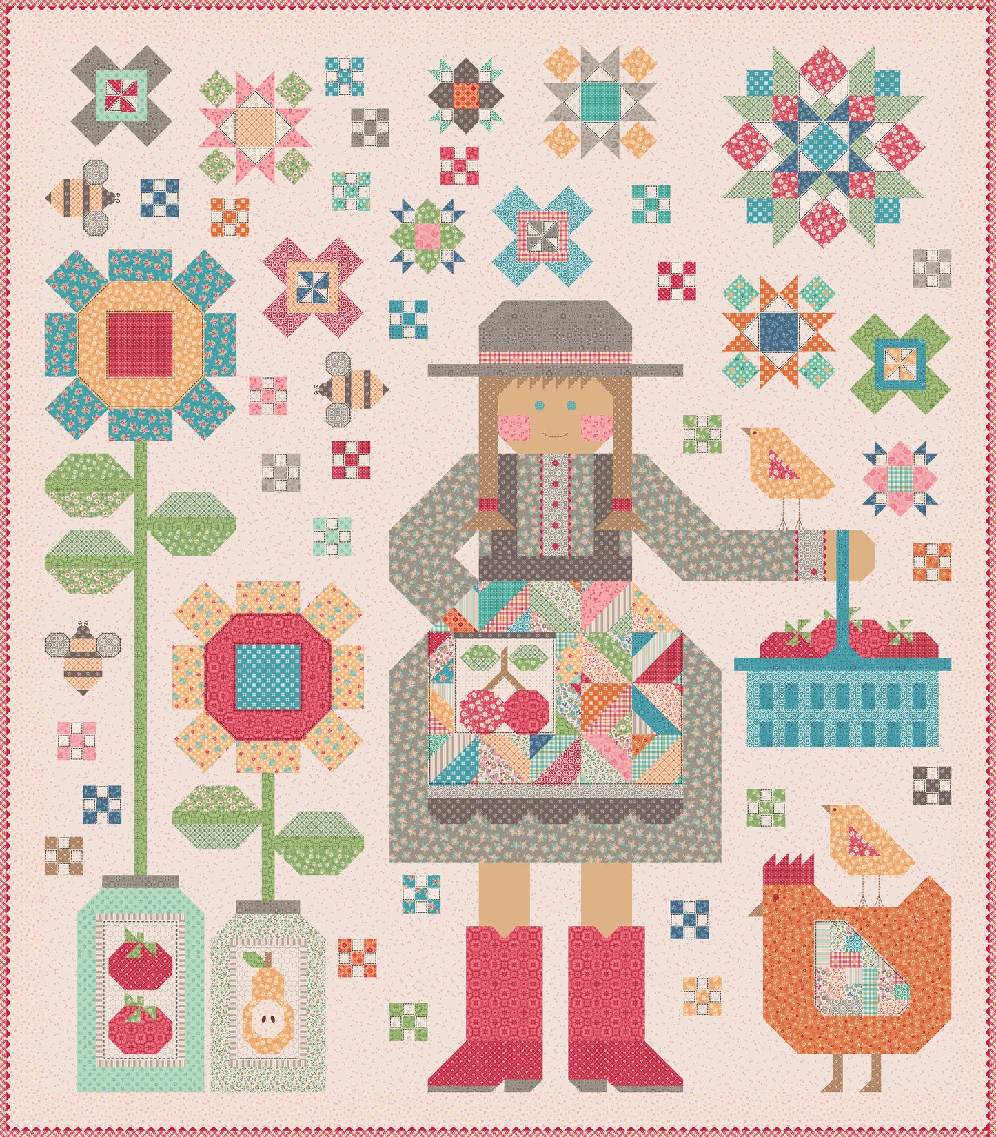The Quilted Farm Girl by Lori Holt quilt pattern