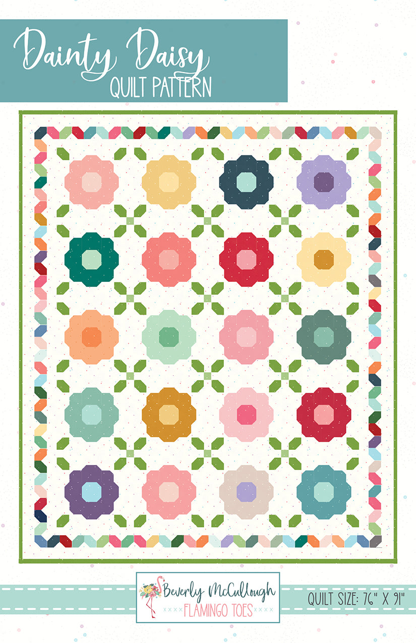 Pre-Order Beverly McCullough Dainty Daisy Quilt Pattern & Fabric Kit March 2027
