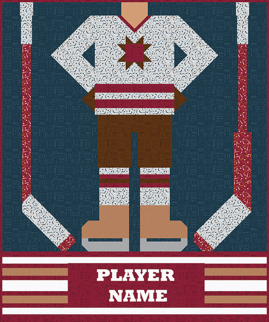 Pre-Order Jennifer Long Be a Hockey Player Quilt Pattern