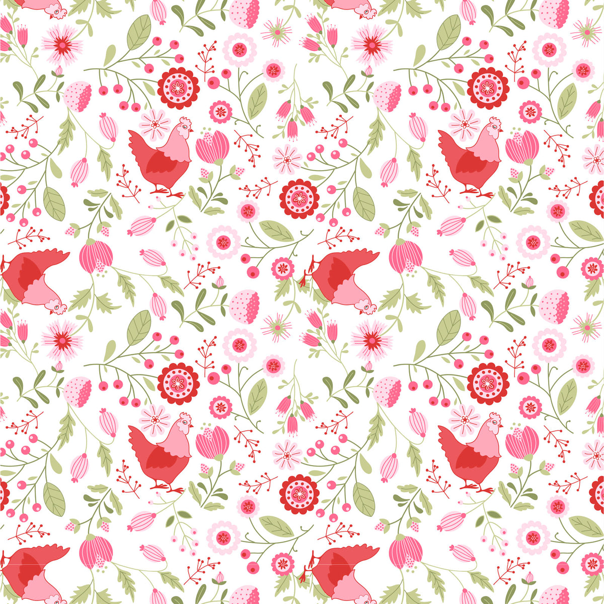 Poppie Cotton Smitten Chicken Fat Quarter Bundle (21 pcs) FQ-POCSN251128