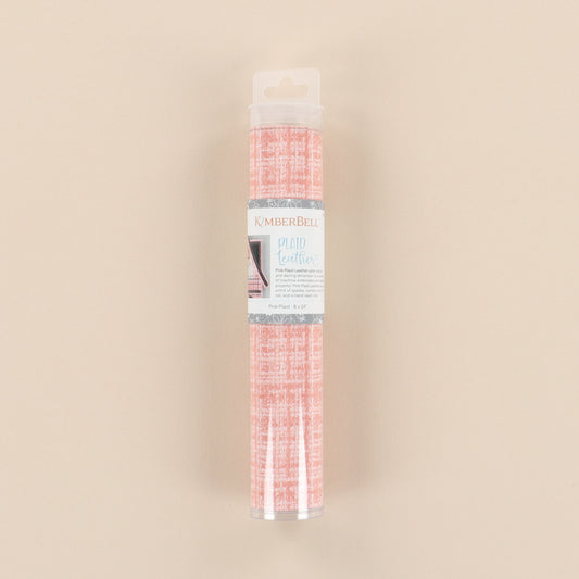 KDKB1328 Pink Plaid Leather for the Stitching hour