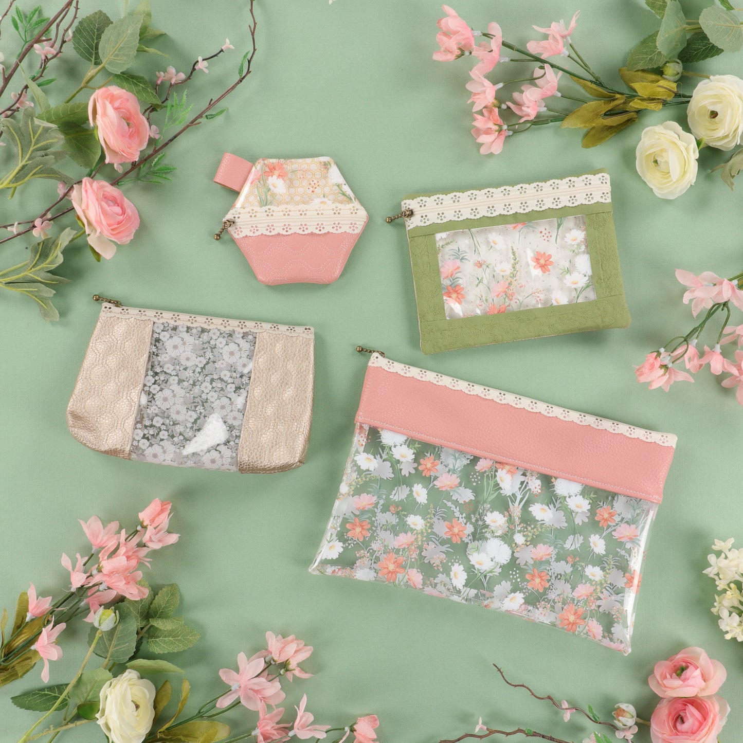 Pre-Order Kimberbell "Peek-A-Bloom Zipper Pouches " designs