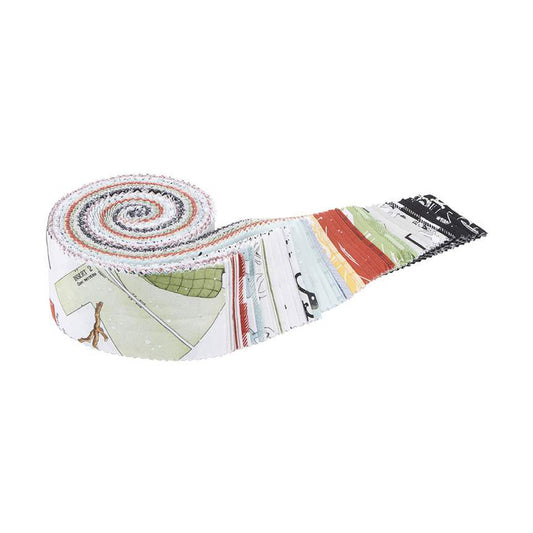 White as Snow 2 1/2" Rolie Polie Riley Blake RP-13550-40