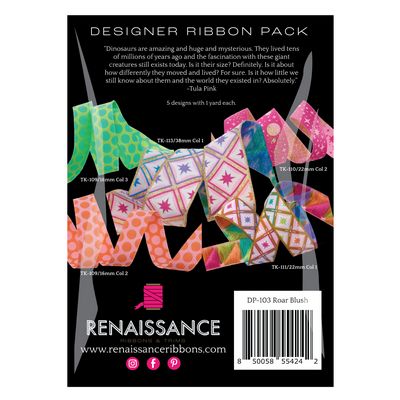 Tula Pink Roar! Blush Designer Pack Ribbon RRDP103
