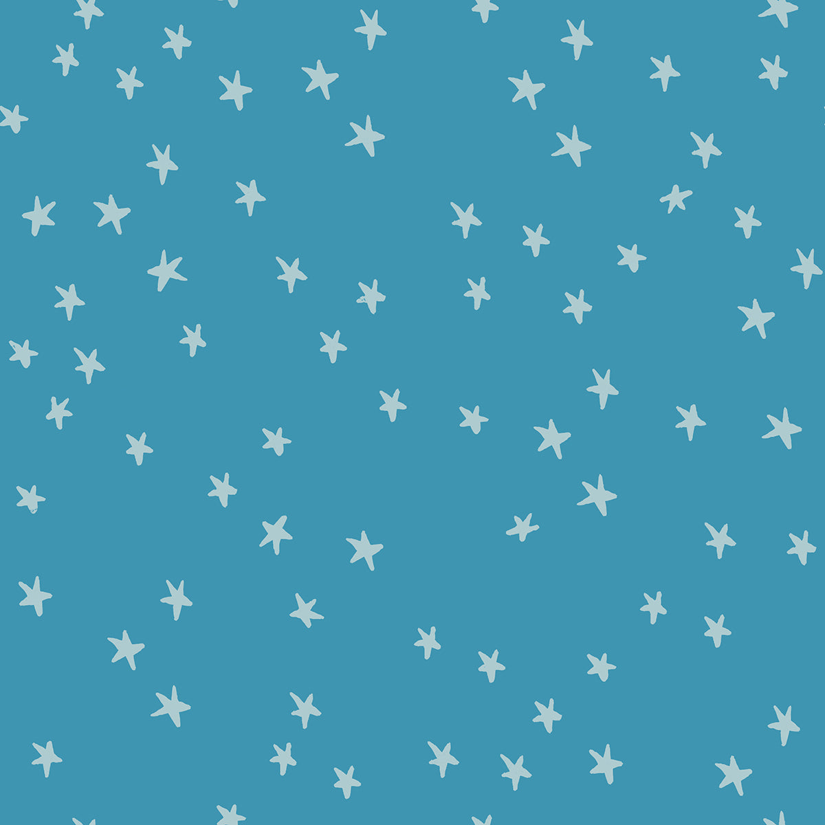 Starry New Vintage Blue RS4109 85 Ruby Star by the half yard