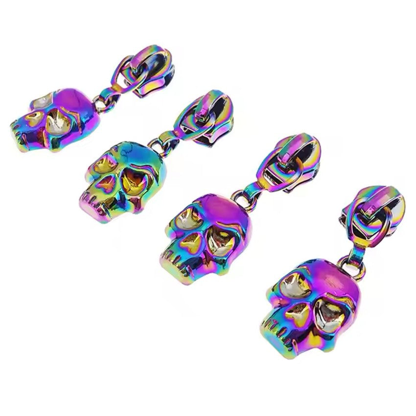 Skull Zipper Pulls Iridescent SADSASSKIT-22